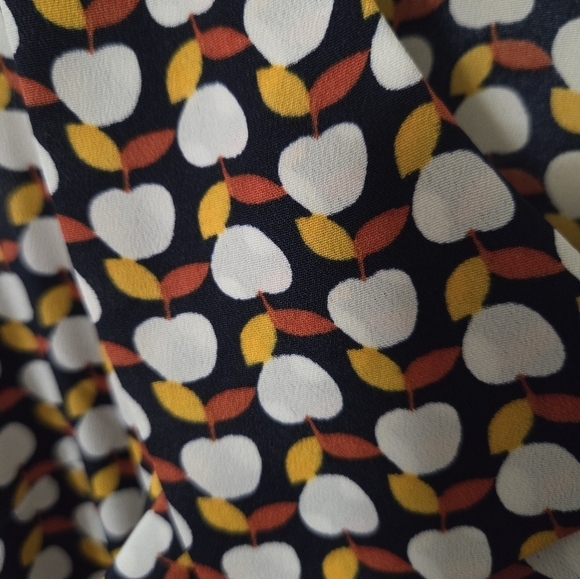 Bebop Retro Sleeveless Apple Bow Dress. Size M. Pockets. Office Work Casual Fall - Picture 6 of 9